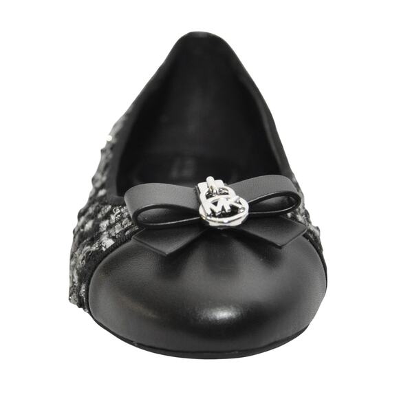 Michael Kors Honey Ballet Flat Tweed Black 7/9.5/10 Nib $155 - Picture 4 of 6